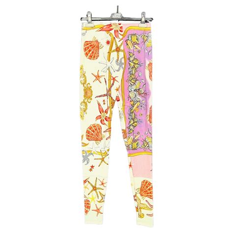 versace seashell leggings|Women's Designer Leggings & Yoga Pants .